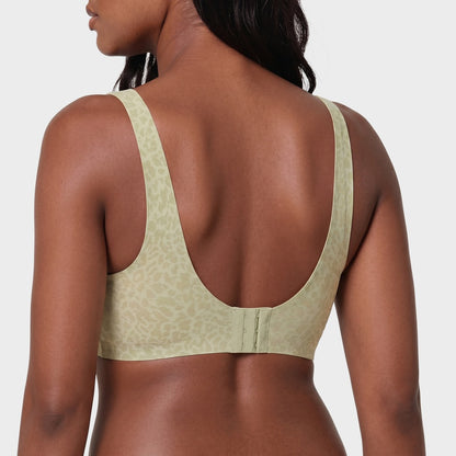 Seamless Deep V Push-Up Wireless Bra