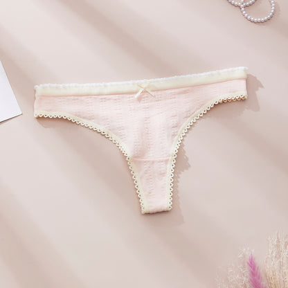 Floral Lace-Trim Bikini Briefs (5-Pack)