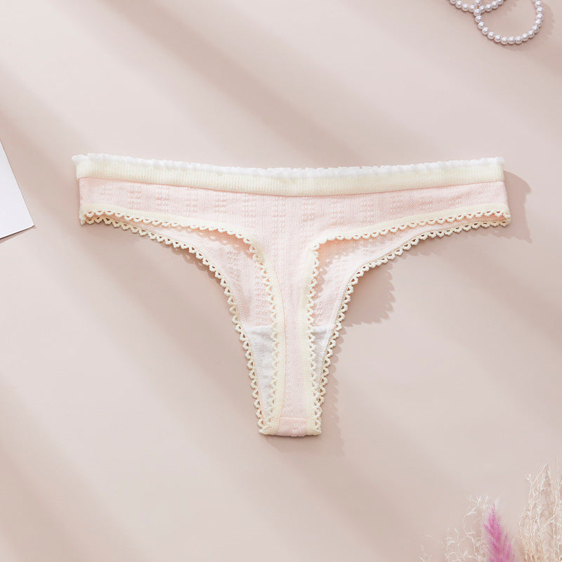 Floral Lace-Trim Bikini Briefs (5-Pack)