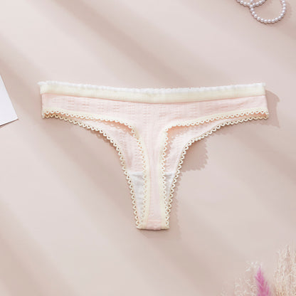 Floral Lace-Trim Bikini Briefs (5-Pack)