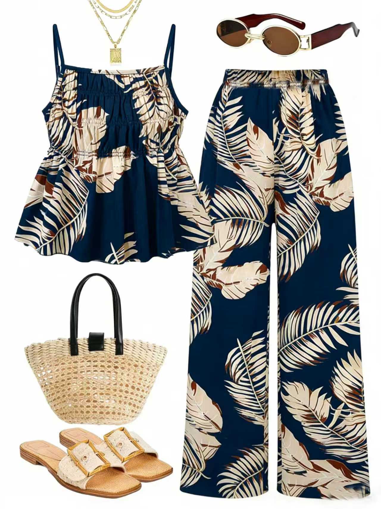 Effortless Chic Cami & Wide-Leg Pants Set