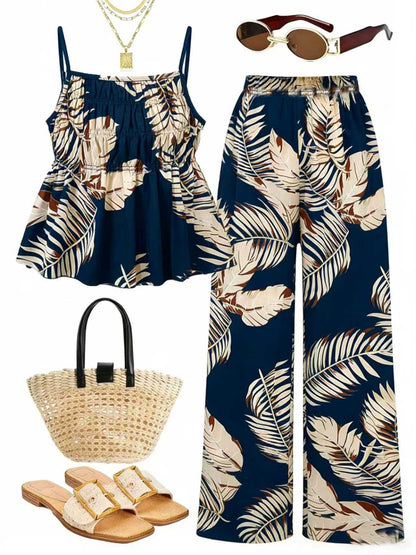 Effortless Chic Cami & Wide-Leg Pants Set