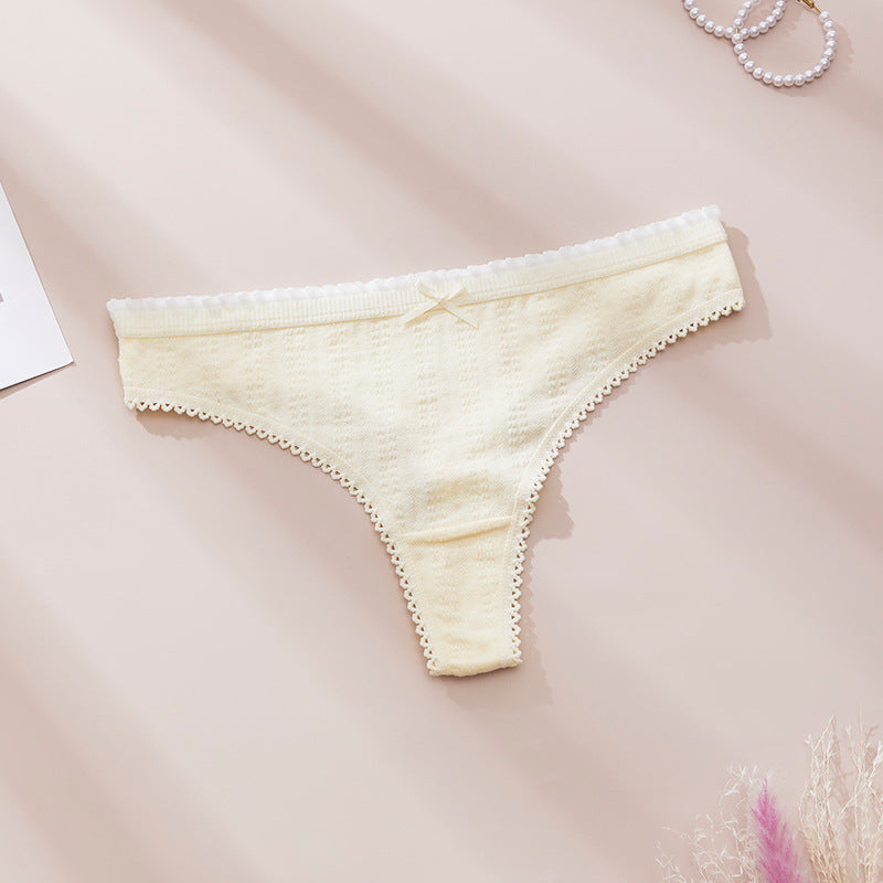 Floral Lace-Trim Bikini Briefs (5-Pack)