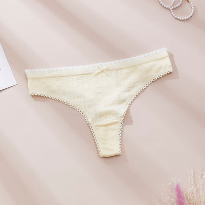 Floral Lace-Trim Bikini Briefs (5-Pack)