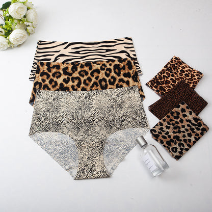 High Waist Seamless Leopard Tummy Brief(6 Pack)