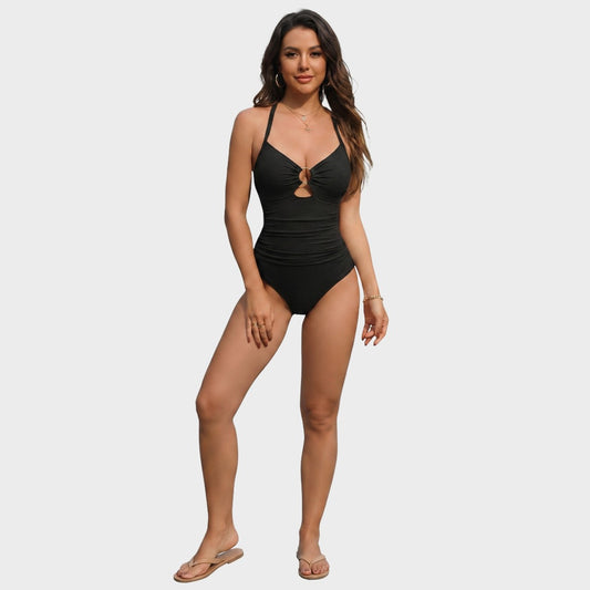 Slimming Tummy Control Ruched One-Piece Swimsuit