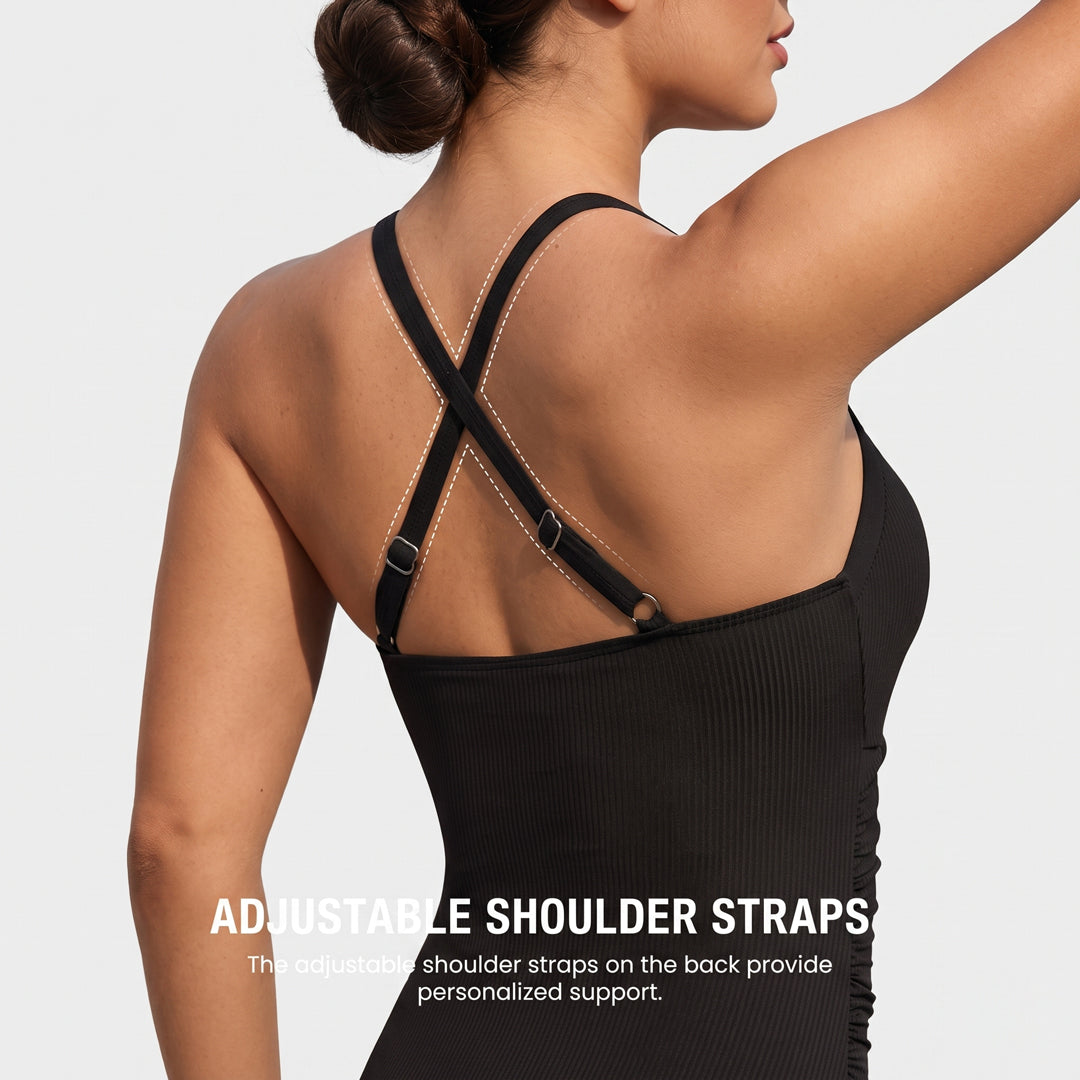 Slimming Tummy Control Ruched One-Piece Swimsuit