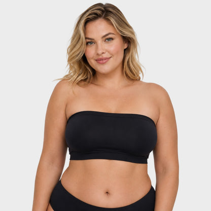 Stay‑Put Wireless Seamless Bandeau Bra