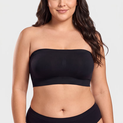 Stay‑Put Wireless Seamless Bandeau Bra