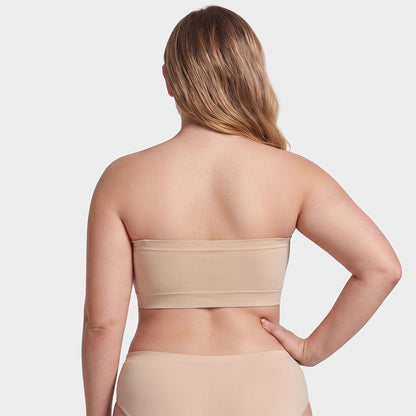 Stay‑Put Wireless Seamless Bandeau Bra