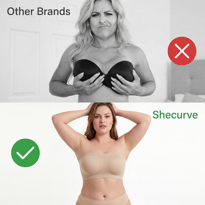 Stay‑Put Wireless Seamless Bandeau Bra