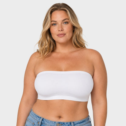 Stay‑Put Wireless Seamless Bandeau Bra