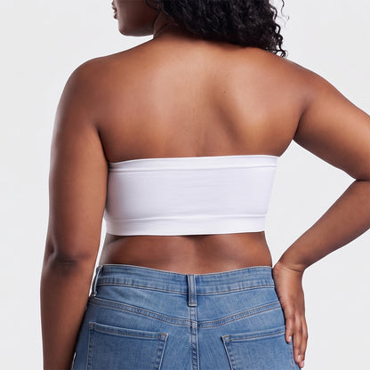 Stay‑Put Wireless Seamless Bandeau Bra