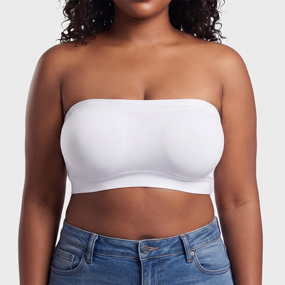 Stay‑Put Wireless Seamless Bandeau Bra