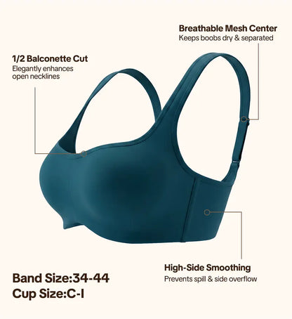 Cooling Side-Smoothing Unlined Balconette Bra