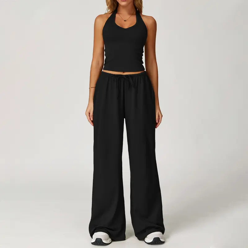 Women's Ribbed 2-Piece Lounge Set