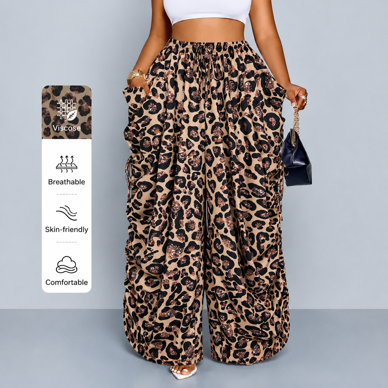 FlowEase™ Relaxed Wide Leg Pants