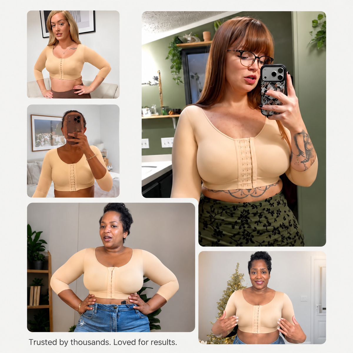 Front Closure Arm Shaper Bra