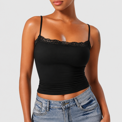 Padded Lace Cami Tank Top