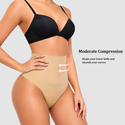 High-Waist Seamless Tummy Control Thong