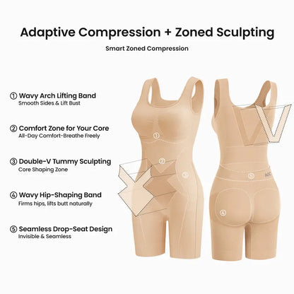 Women's Tummy Control Butt Lifter Faja Bodysuit
