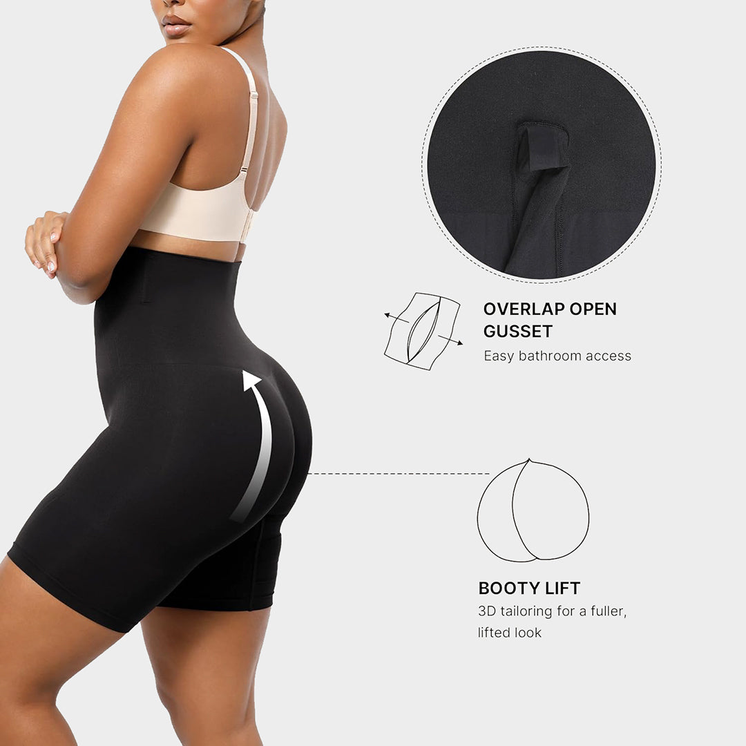 Seamless High-Waisted Sculpting Shorts