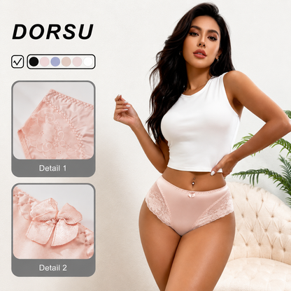 5-Pack Soft High-Waisted Ice Silk Panties