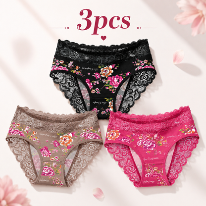 Soft Stretch Floral Lace Briefs