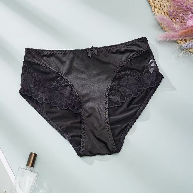 5-Pack Soft High-Waisted Ice Silk Panties