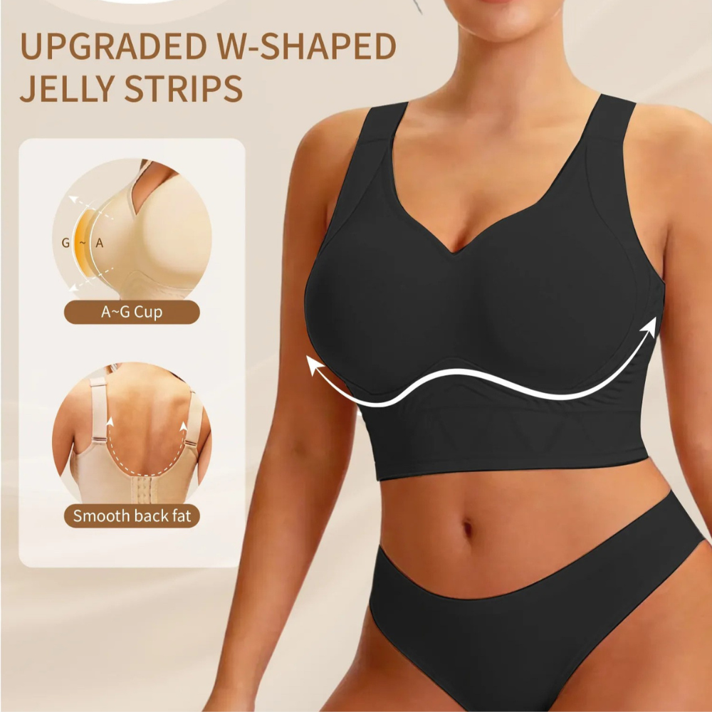 Seamless Plus Size Jelly Support Bra