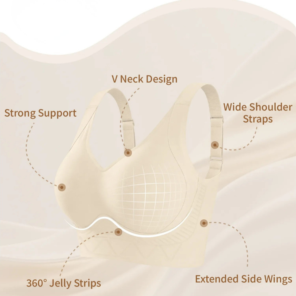Seamless Plus Size Jelly Support Bra