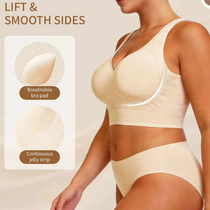 Seamless Plus Size Jelly Support Bra