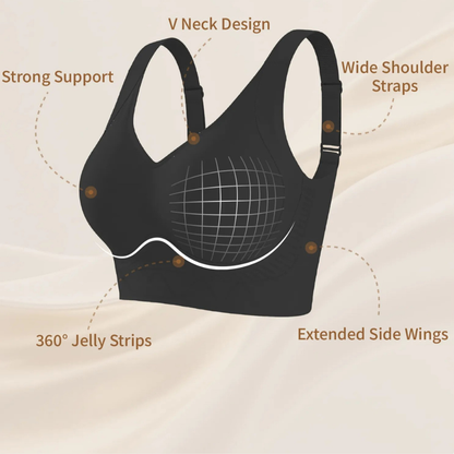 Seamless Plus Size Jelly Support Bra