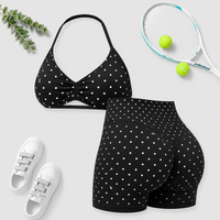 Black polka dots