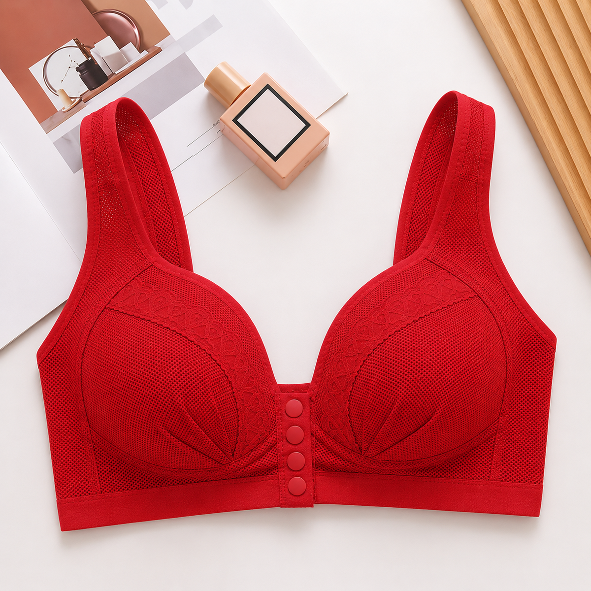 Front Closure Full Coverage Support Bra