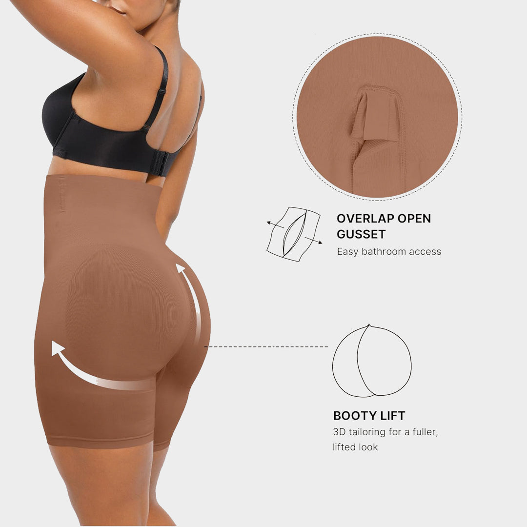 Seamless High-Waisted Sculpting Shorts
