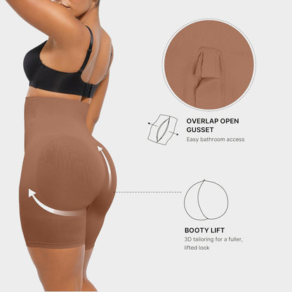 Seamless High-Waisted Sculpting Shorts