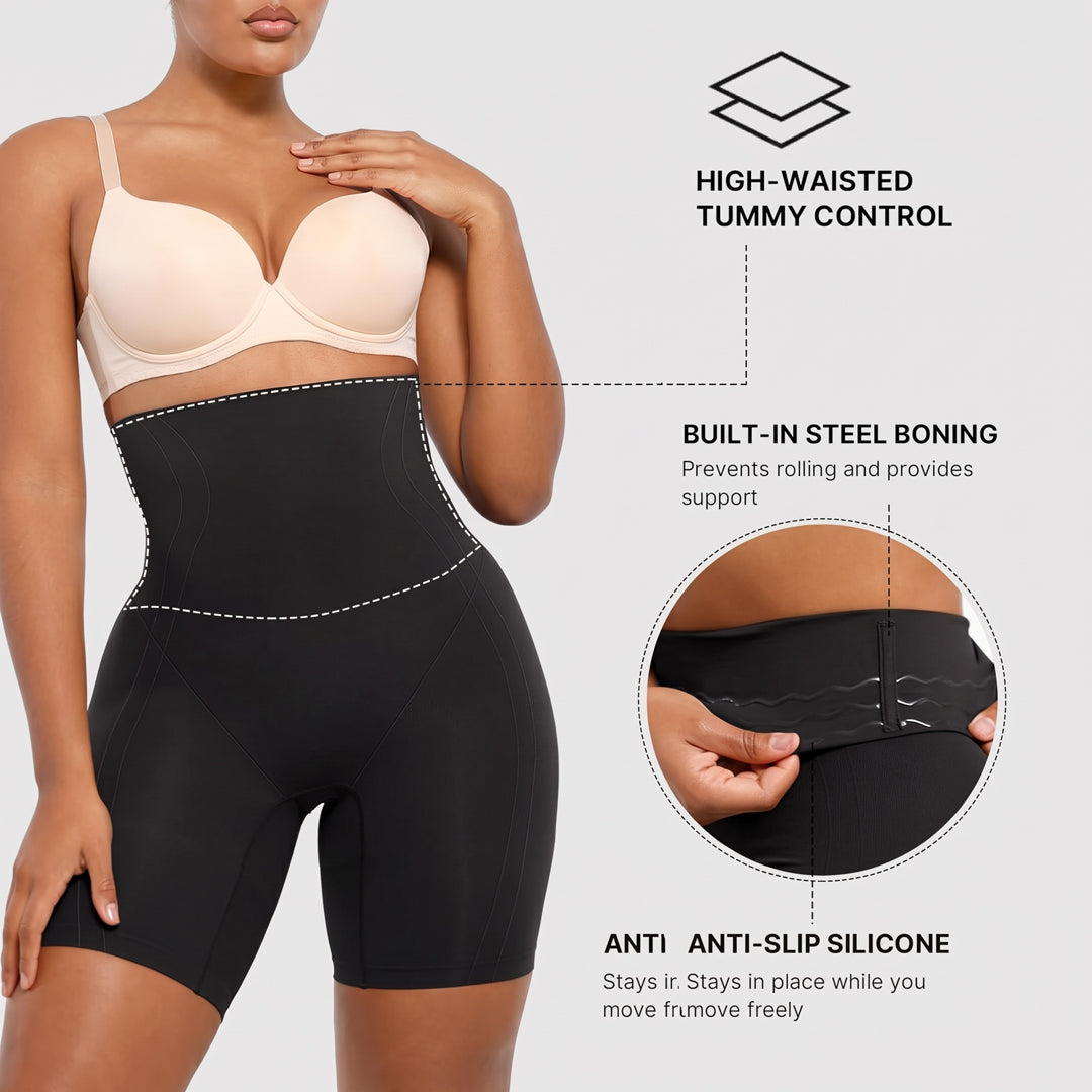 Seamless High-Waisted Sculpting Shorts
