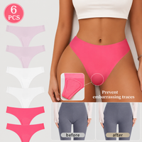 6Pack（2 Hot Pink + 2 White + 2 Light Pink）