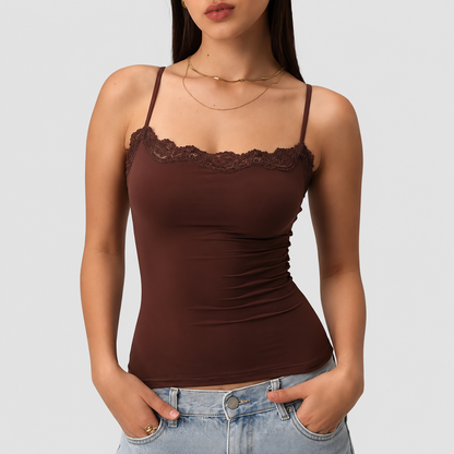 Padded Lace Cami Tank Top