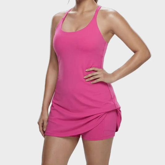 2-in-1 Athletic Dress – Built-In Shorts