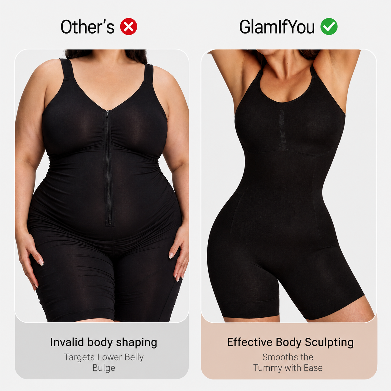 EasySlide Tummy Control Shapewear Bodysuit