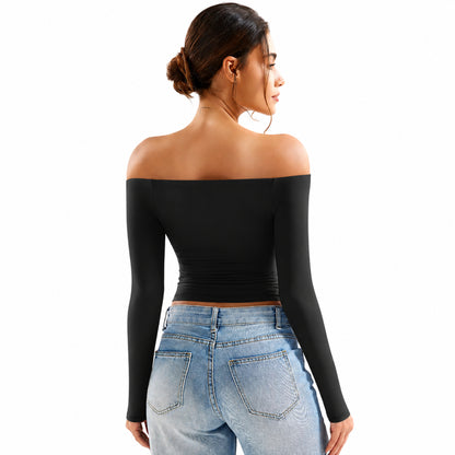 Buttery Soft Off Shoulder Long Sleeve Top