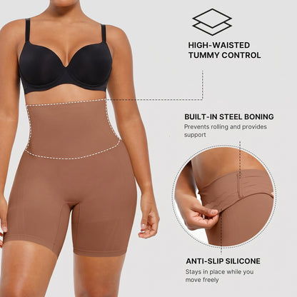 Seamless High-Waisted Sculpting Shorts