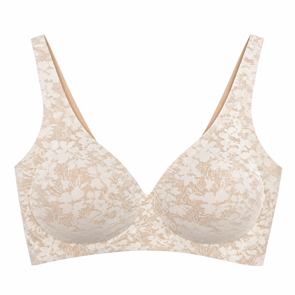 Floral Lace Wireless Lift Bra