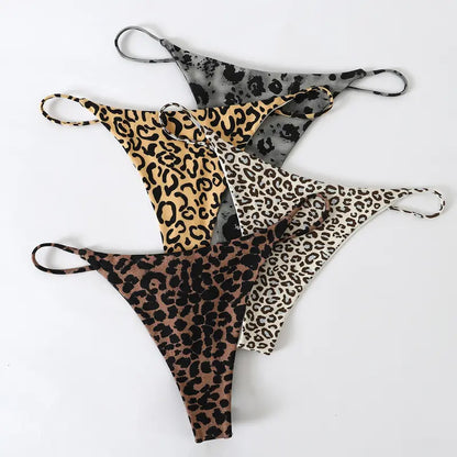 Printed String Thongs (4-Pack)