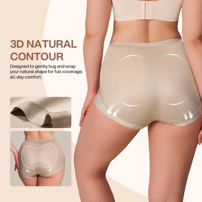 High-Waisted Cross-Front Tummy Control Invisible Briefs