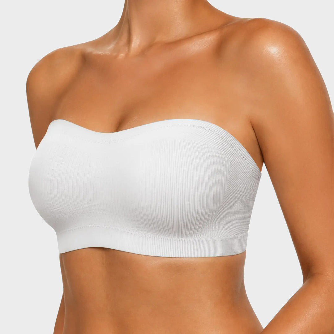 Non-Slip Bandeau Seamless Wireless Strapless Bra