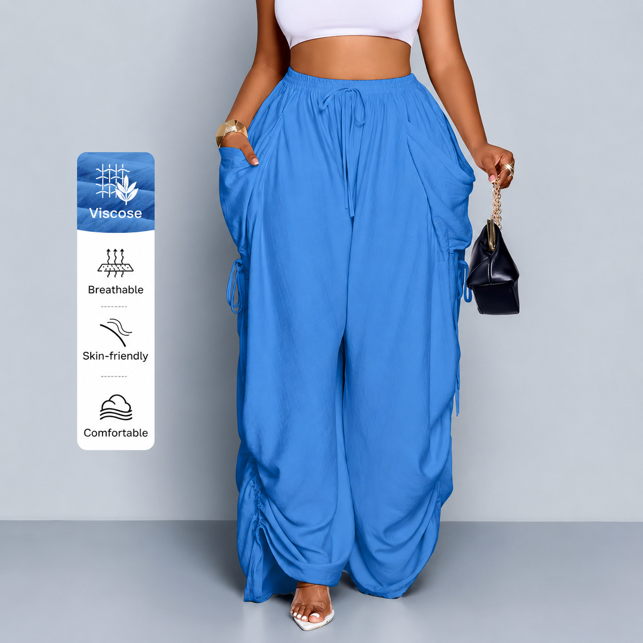 FlowEase™ Relaxed Wide Leg Pants