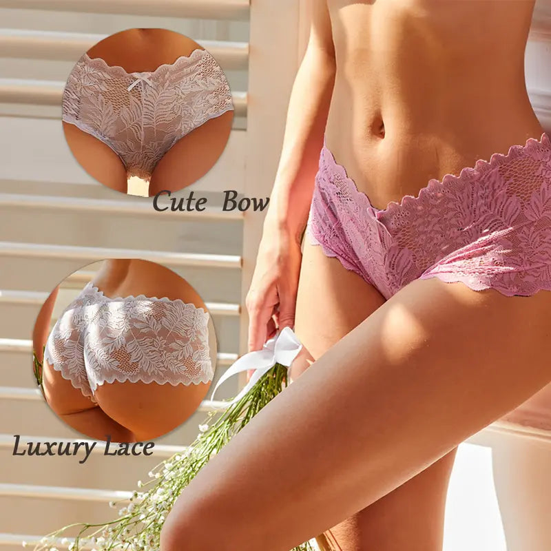 Comfy Sexy Soft Lace Boyshorts Panties Set（8 pack）